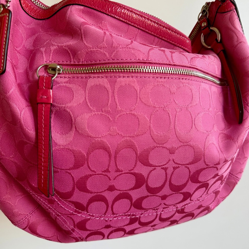 RARE | Coach Soho Signature C Large Hobo Shoulder Bag | Peony Pink - Picture 3 of 16